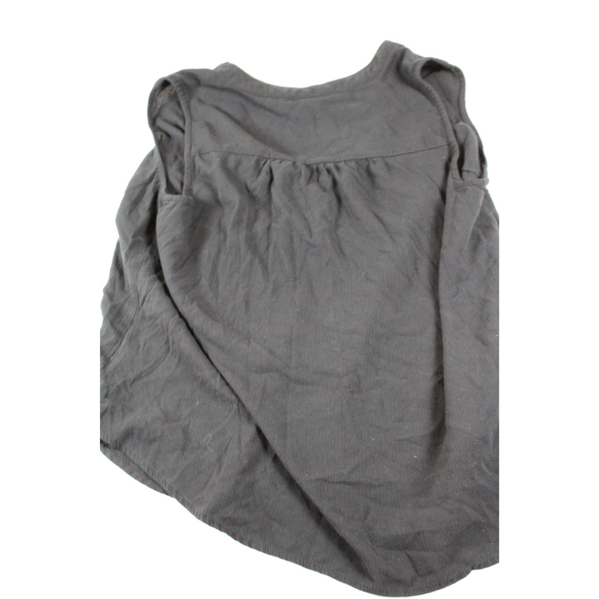 Torrid Black Sleeveless V-Neck Button-Front Blouse Size 00