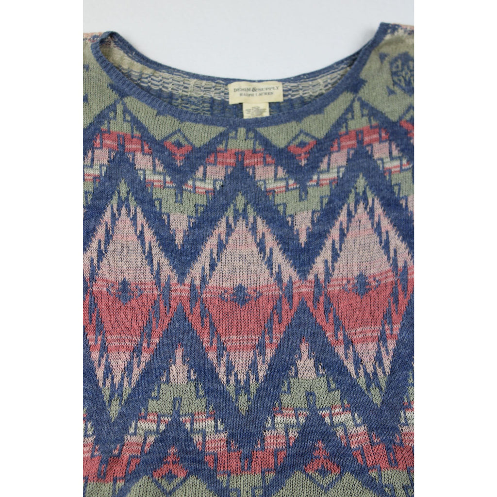 Denim & Supply Ralph Lauren Southwestern Knit Top — Women's XS
