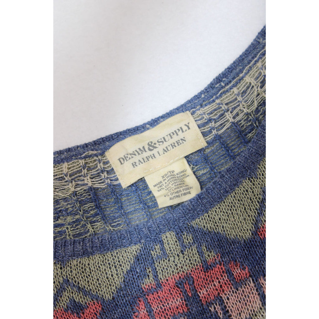 Denim & Supply Ralph Lauren Southwestern Knit Top — Women's XS