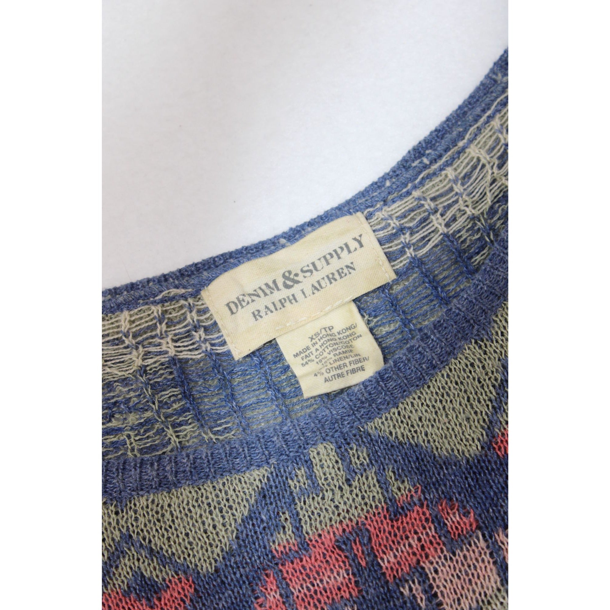 Denim & Supply Ralph Lauren Southwestern Knit Top — Women's XS