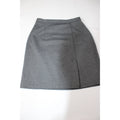 LandN Sea Gray A-Line Midi Skirt Medium Polyester Blend Vintage Made In Mexico