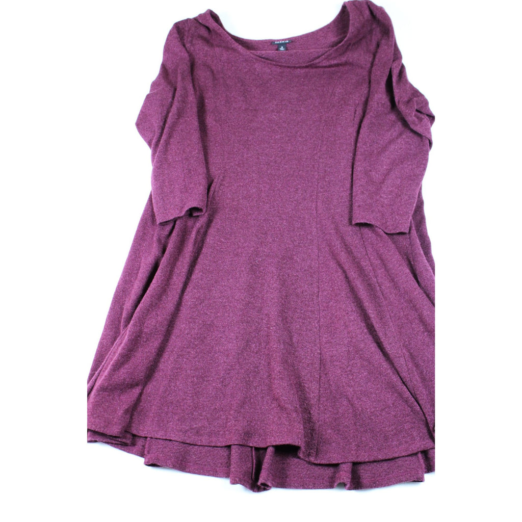 Torrid Womens Burgundy Long Sleeve Swing Tunic Top Size 2