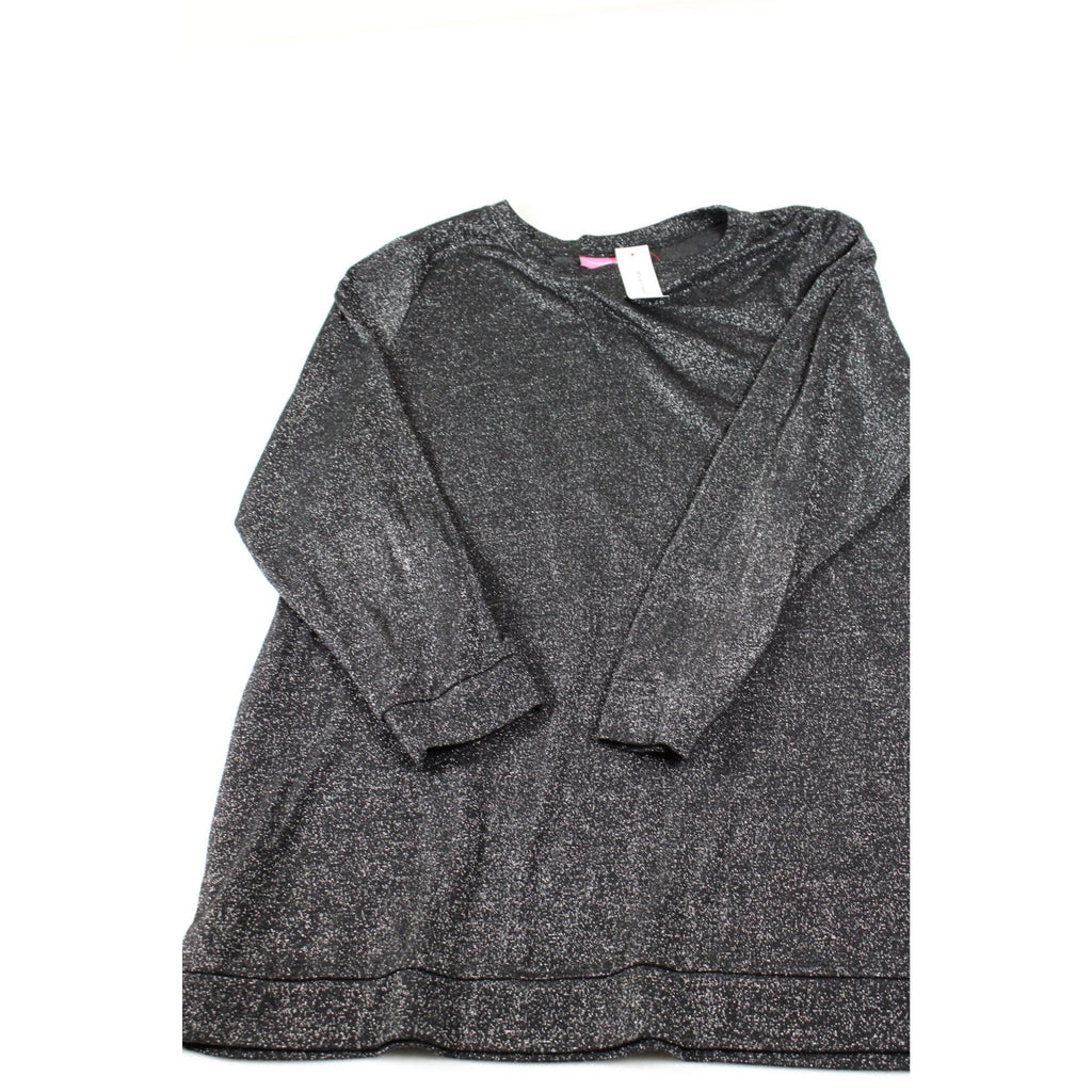 NWT Woman Within Metallic Black Long Sleeve Size 1X