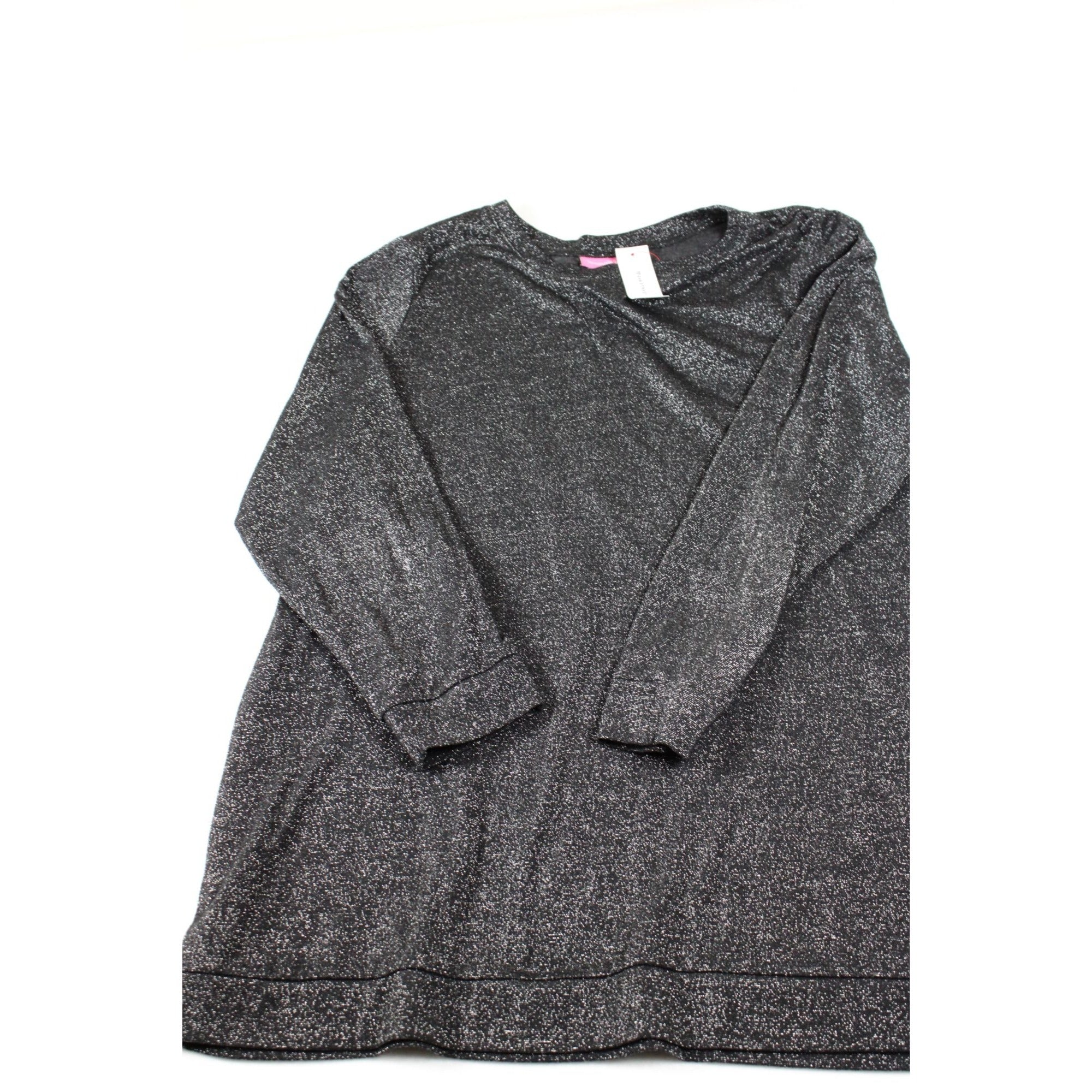 NWT Woman Within Metallic Black Long Sleeve Size 1X