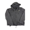Armani Exchange Mens Black Zip-Up Hoodie L Fleece Lined Casual Wear