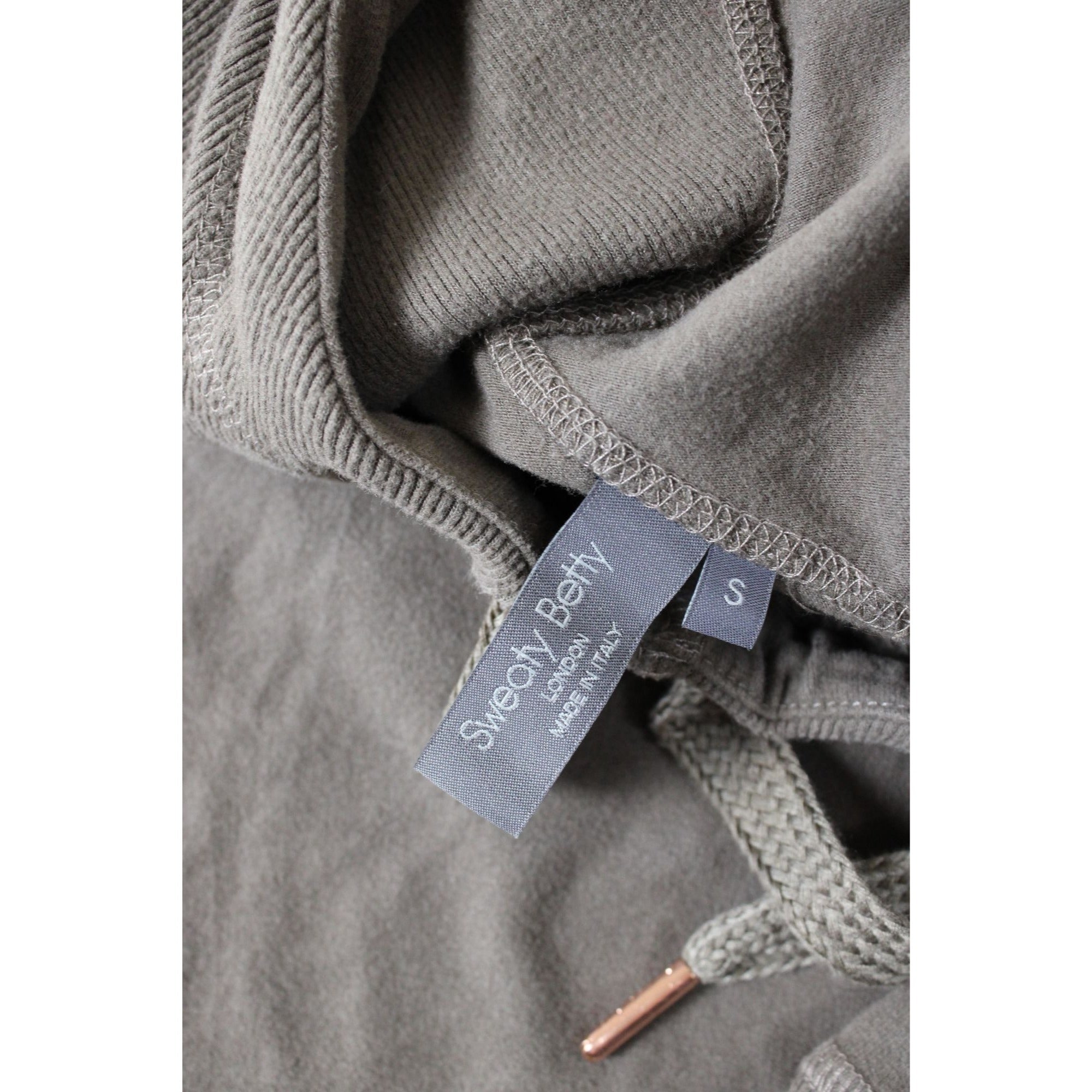 Sweaty Betty Cropped Hoodie Sweatshirt With Rose Gold Accents Womens S