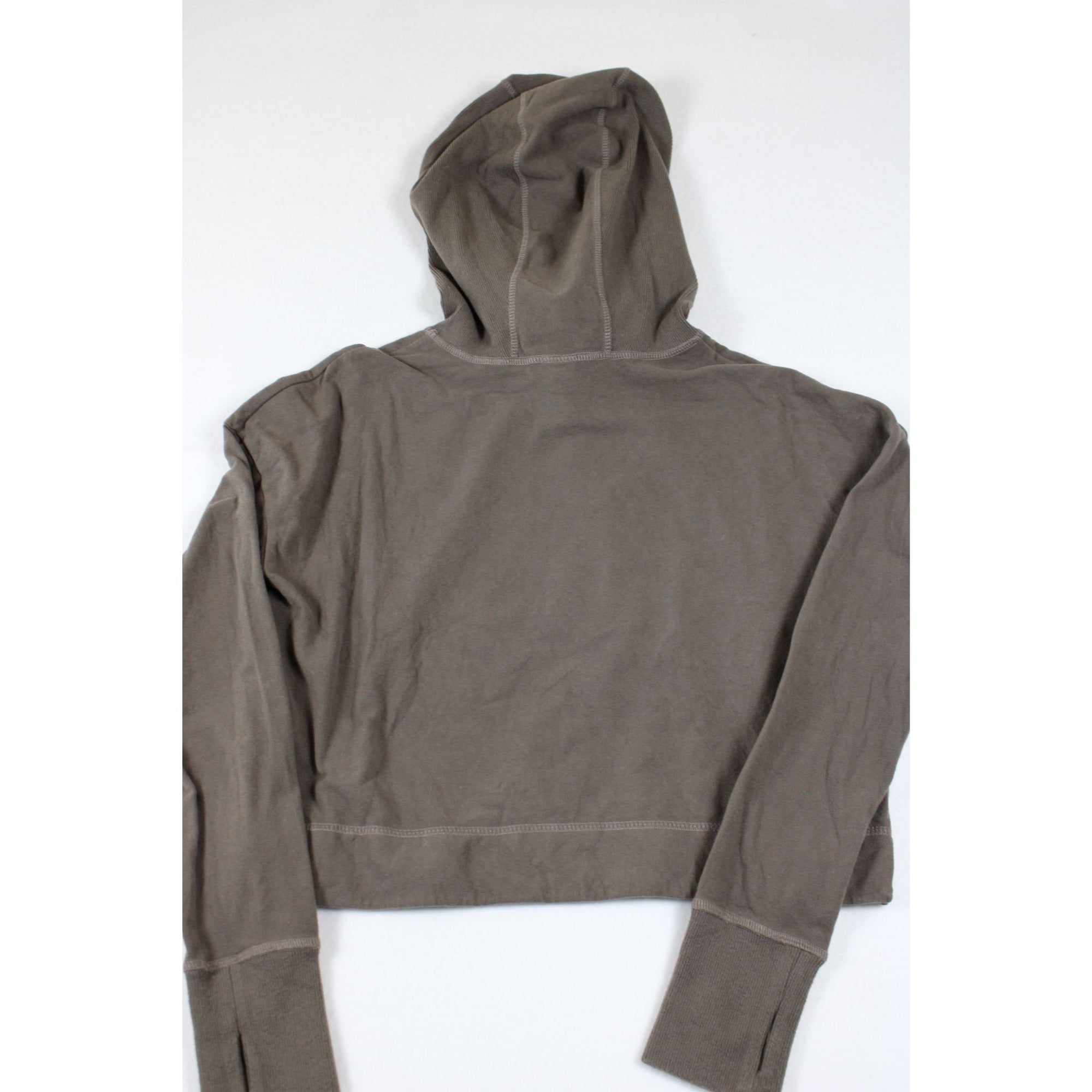 Sweaty Betty Cropped Hoodie Sweatshirt With Rose Gold Accents Womens S