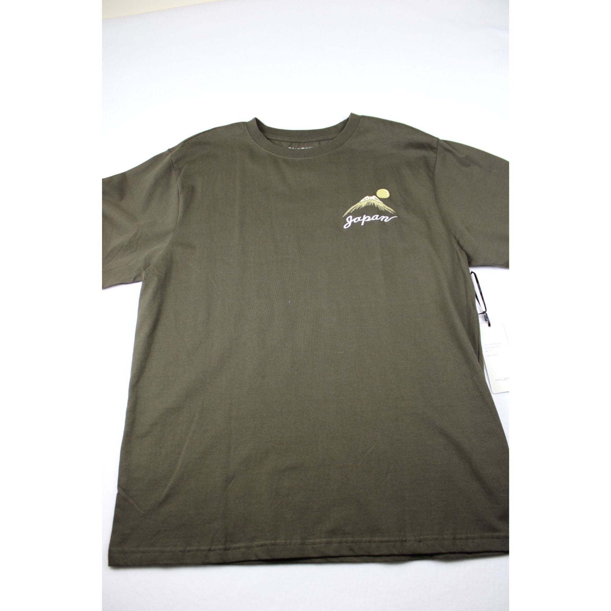Public Supply Mens Japan Burnt Olive Graphic T-Shirt 2X Cotton Crewneck