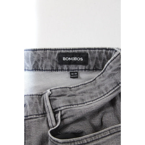 Bonobos Mens Gray Slim Fit Jeans Size 33/30 Classic Denim Pants