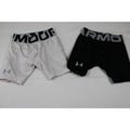 Under Armour Youth Compression Shorts Lot Of 2 Black & White Fitted YXS Boys