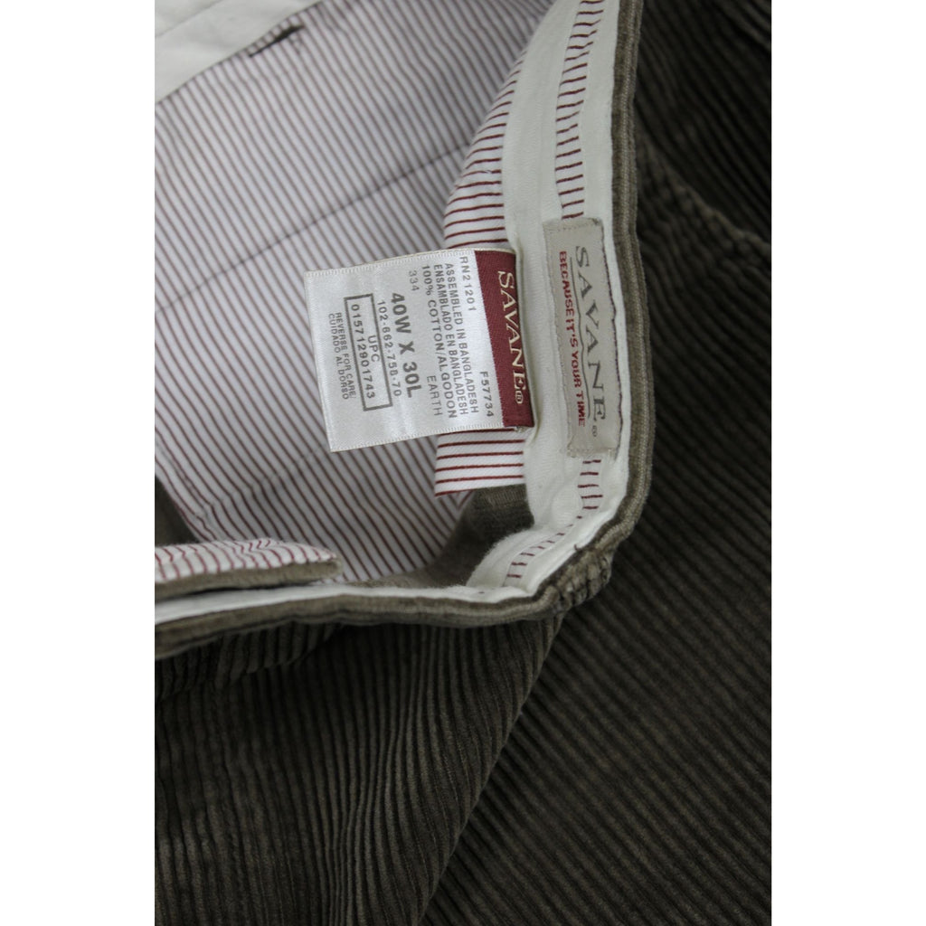 avane Corduroy Pants — Earth Brown Wide Wale, 40W × 30L