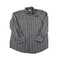 Harley-Davidson Mens Black Striped Long Sleeve Button-Up Shirt Size L
