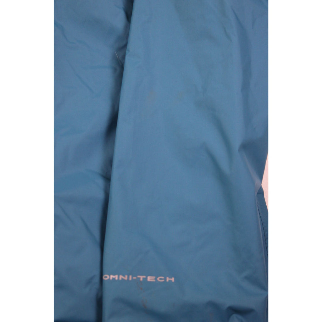 Columbia Omni-Tech Youth XL Waterproof Hooded Jacket Blue