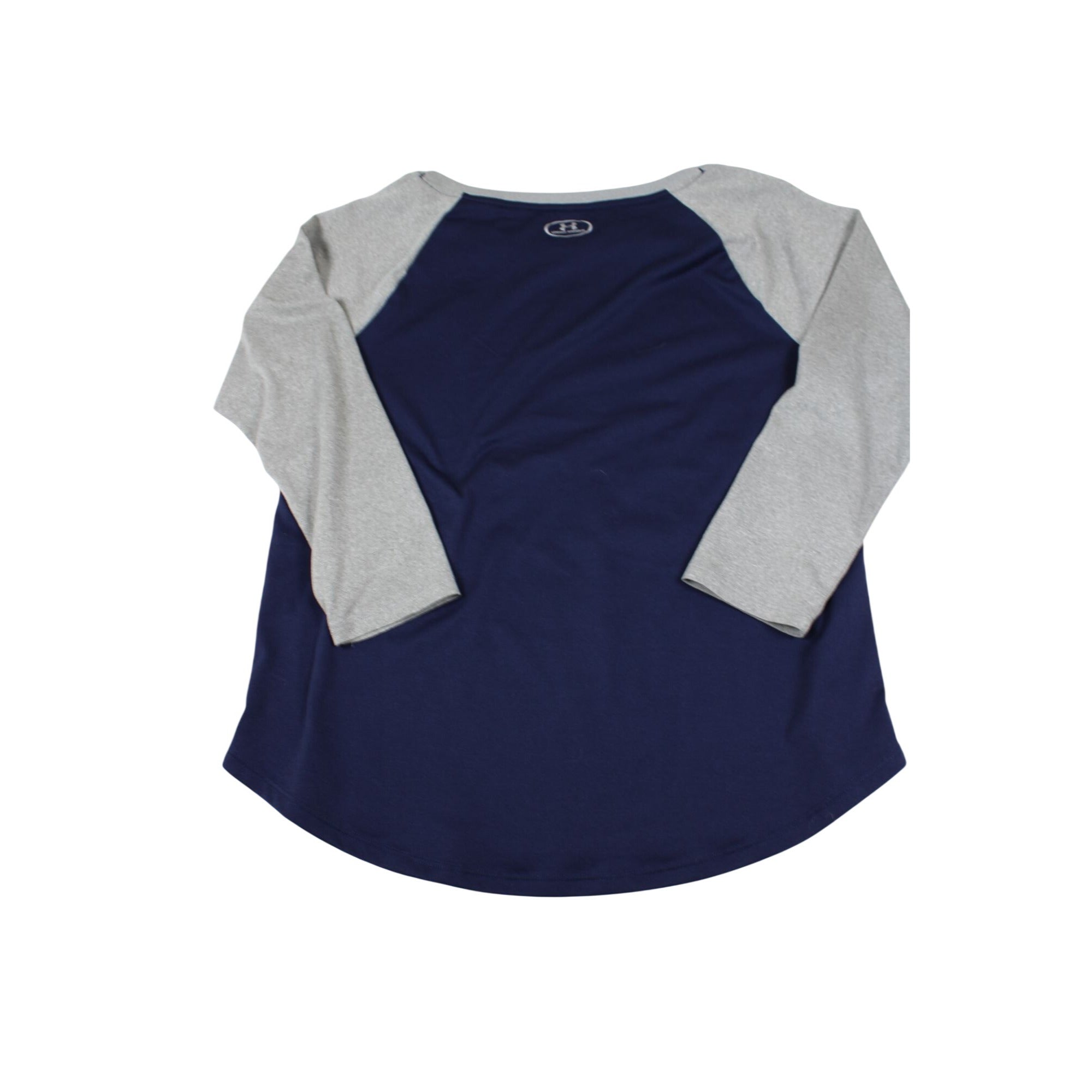 Under Armour Womens Navy & Gray Raglan 3/4 Sleeve Shirt Size M