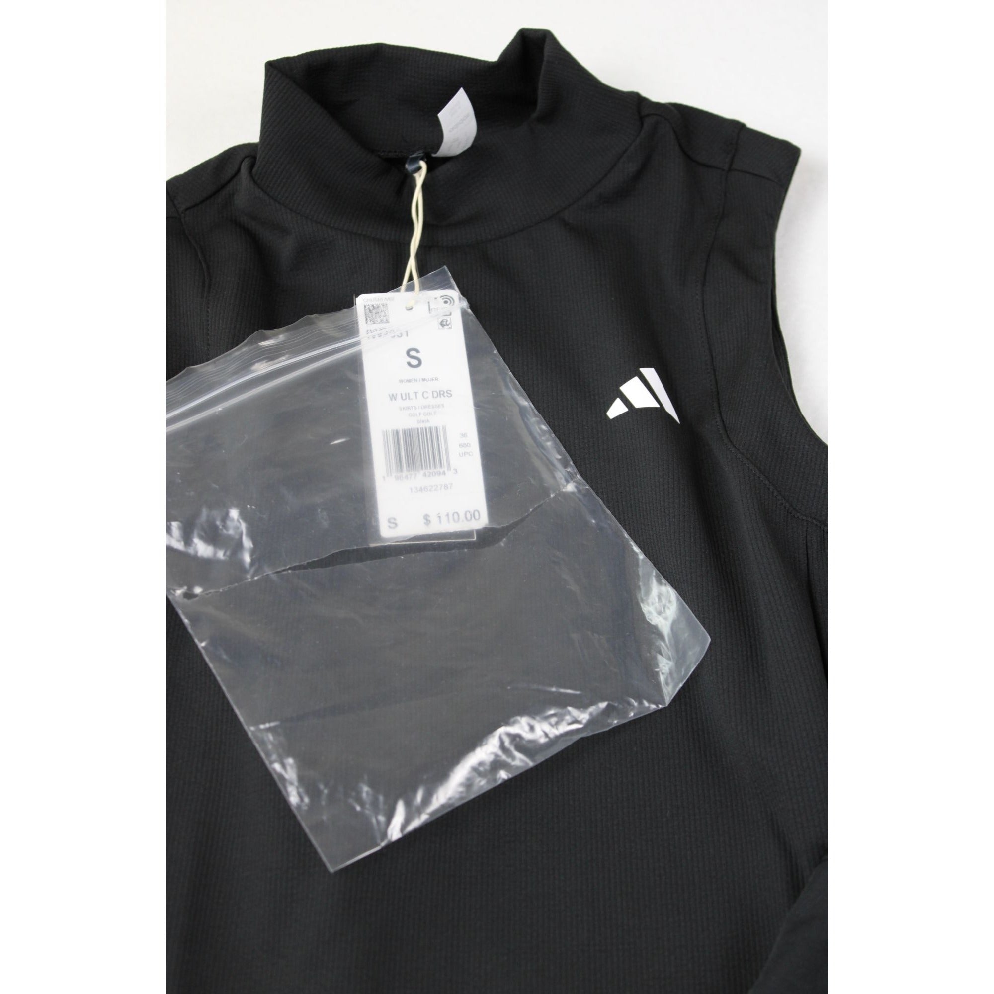 NWT Adidas Ultimate365 Golf Dress — Women's S, Black ($110 Retail)