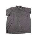 Gochu Mens Charcoal Gray Button-Up Short Sleeve Shirt Size XL
