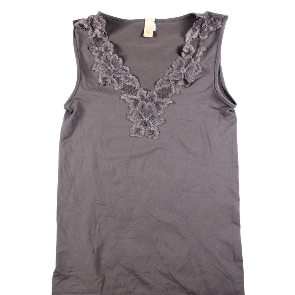 Sleeveless Brown Lace Detail Tank Top By Banana Republic Size M