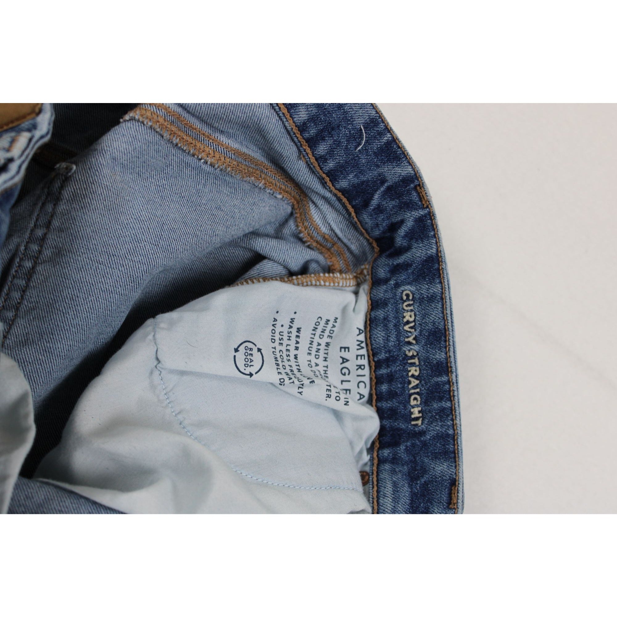 American Eagle Distressed Cutoff Denim Bermuda Shorts — Stretch, Size 6