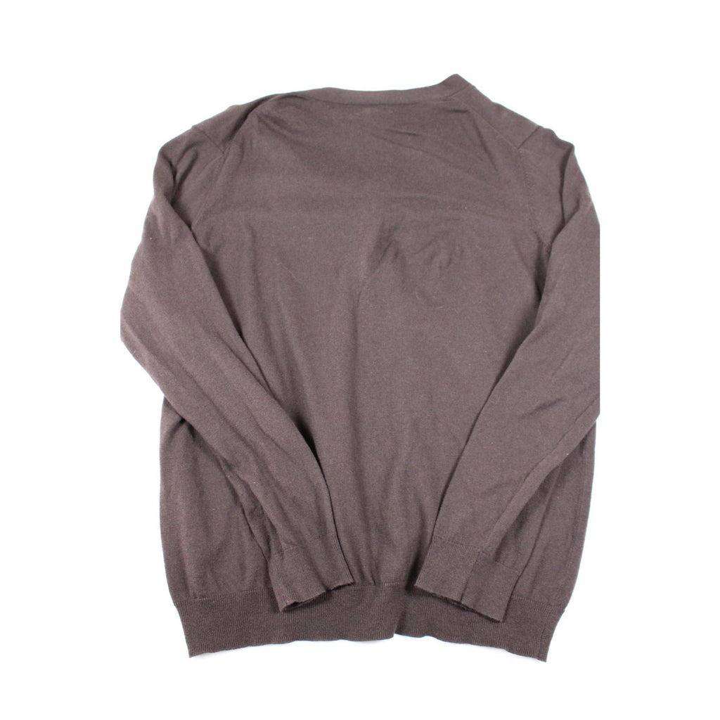 Croft & Barrow Mens Brown XXL Tall Button-Up Cardigan Sweater