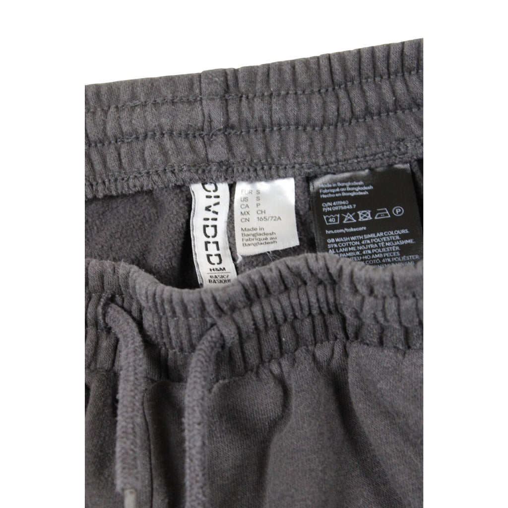H&M Divided Gray Joggers Sweatpants Mens S Drawstring Waist