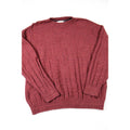 Bill Blass Vintage Maroon Crewneck Sweater Textured Knit Medium Men’s Pullover