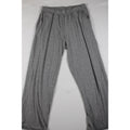 Light Gray Mens Lounge Pants With Elastic Waist & Drawstring Size L