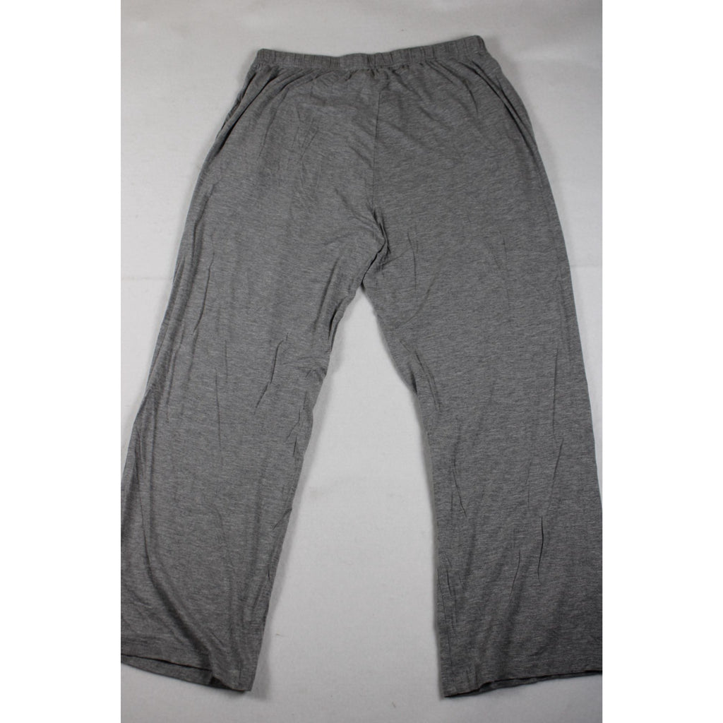 Light Gray Mens Lounge Pants With Elastic Waist & Drawstring Size L