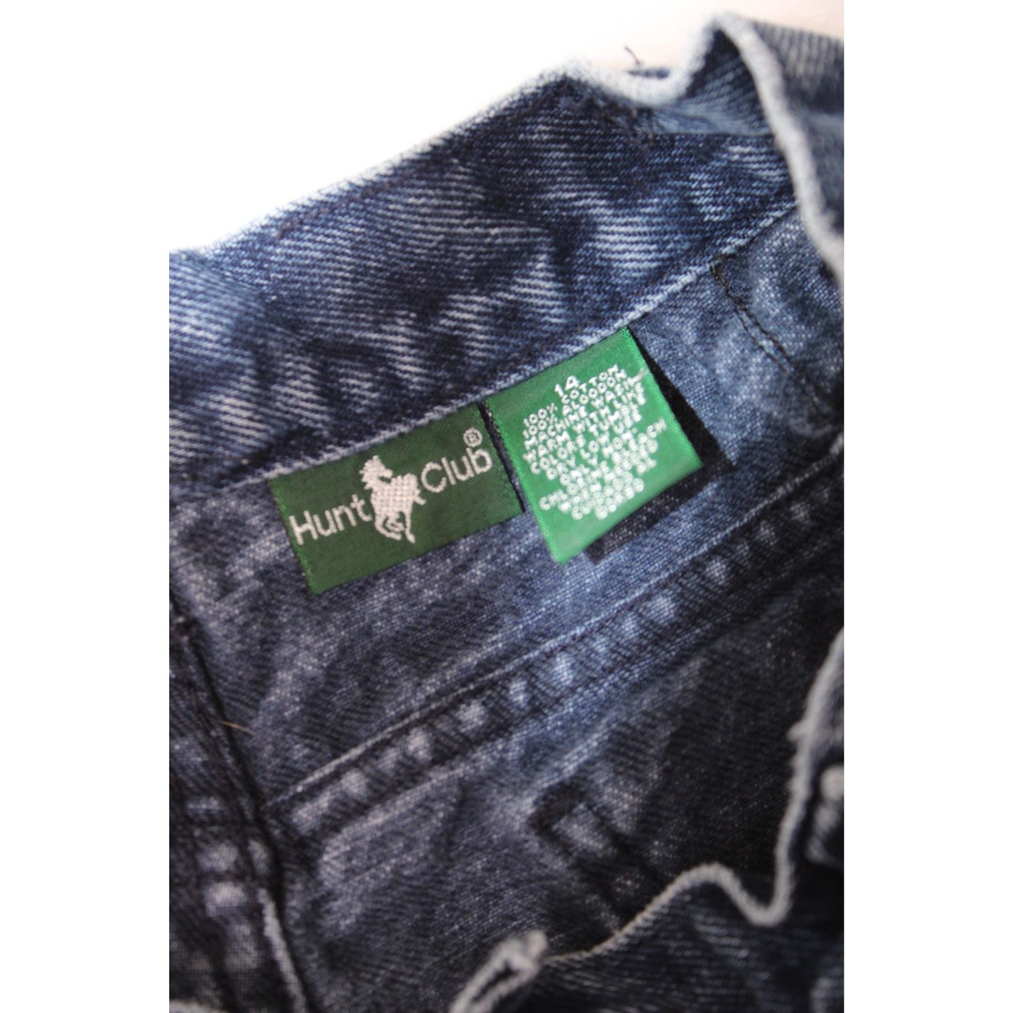 Vintage Hunt Club Womens High-Waisted Straight-Leg Denim Jeans Size 14