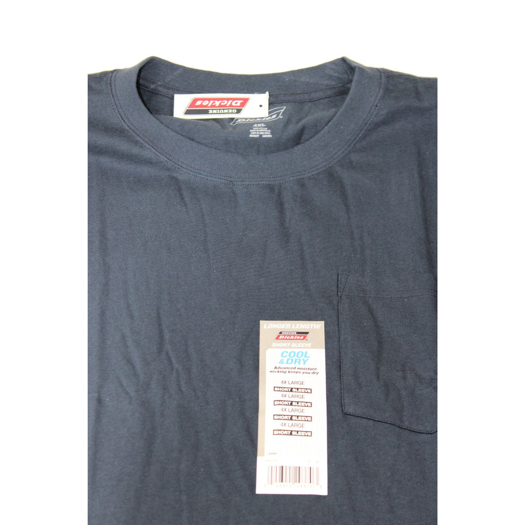 NWT Dickies Cool & Dry Pocket T-Shirt — Men's 4XL, Dark Navy