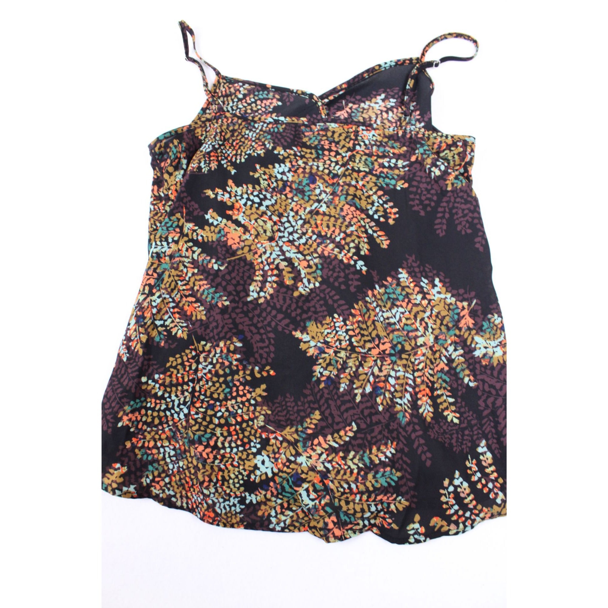 The Limited Womens Sleeveless Floral Camisole Top Black Multicolor Size M