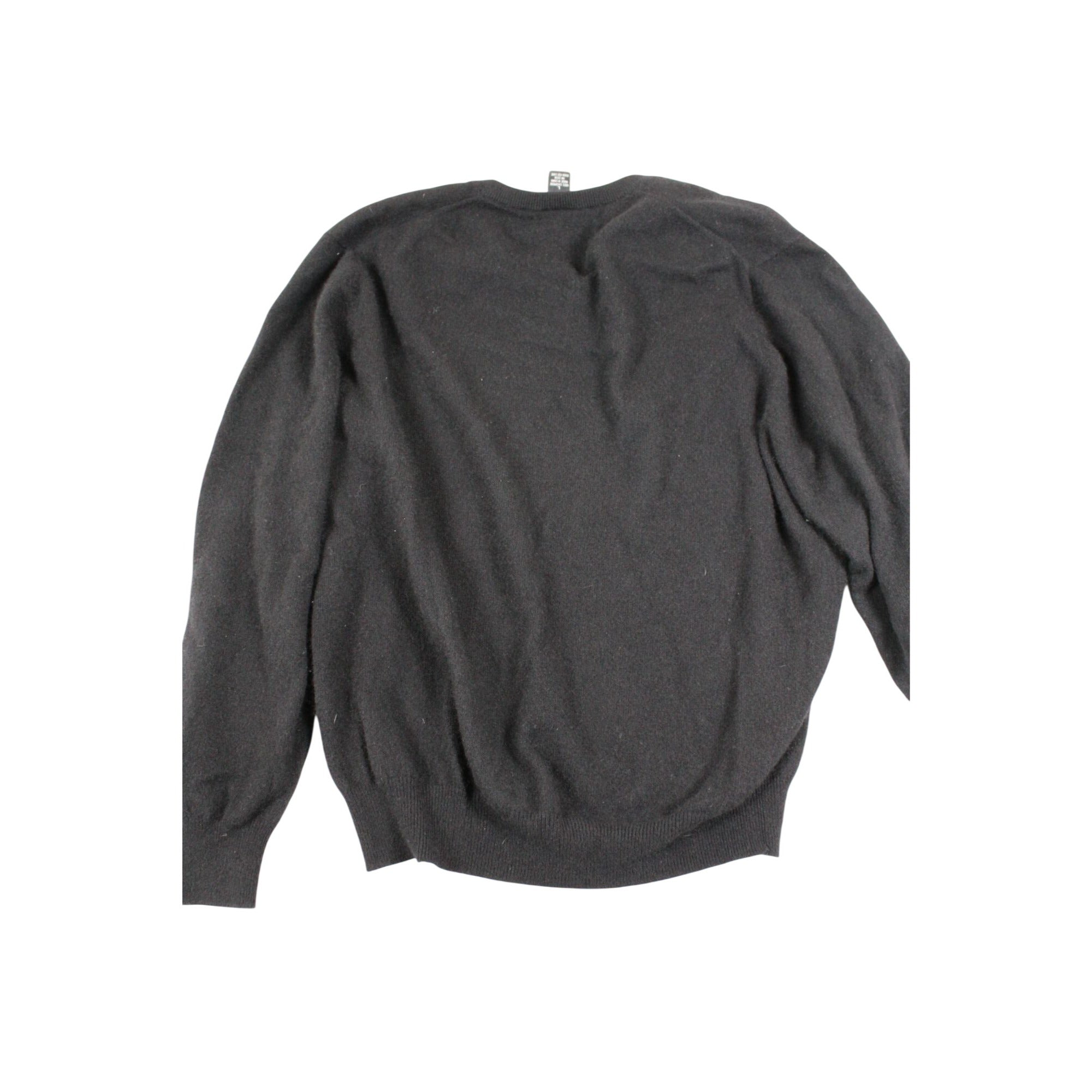 Jos A Bank Black 100% Cashmere V-Neck Sweater Large Mens