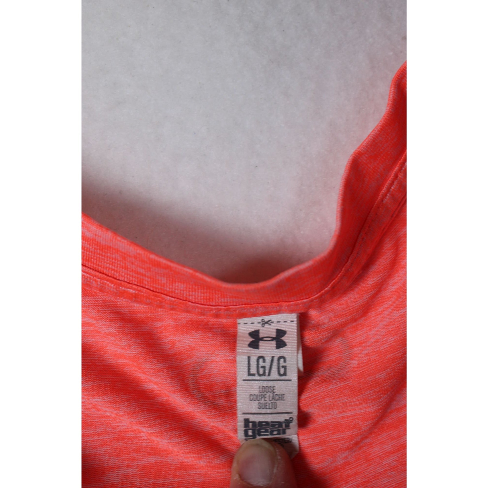 Under Armour Womens Heatgear Loose Fit Coral Tank Top LG