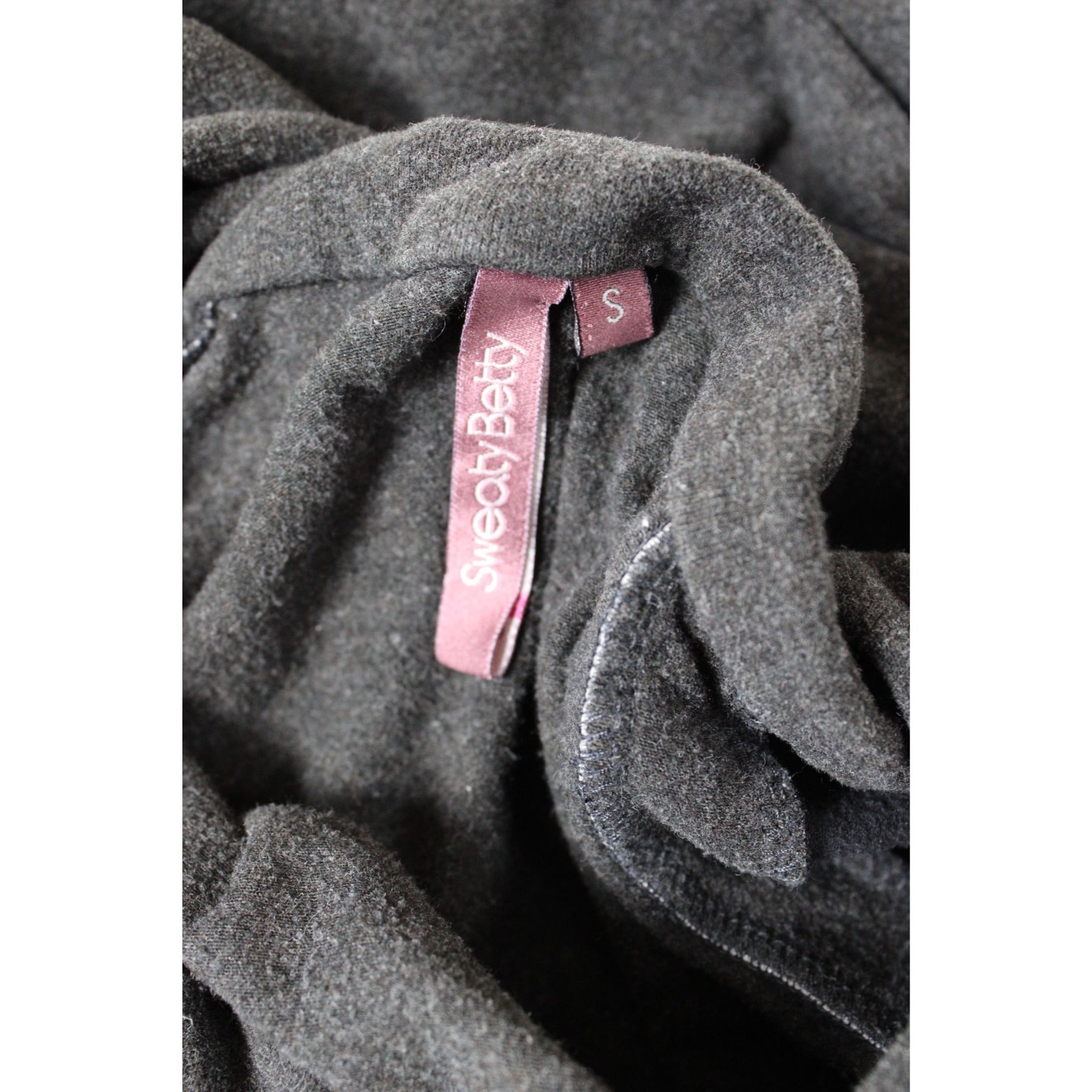 Sweaty Betty Gray Funnel Neck Pullover Sweatshirt Small