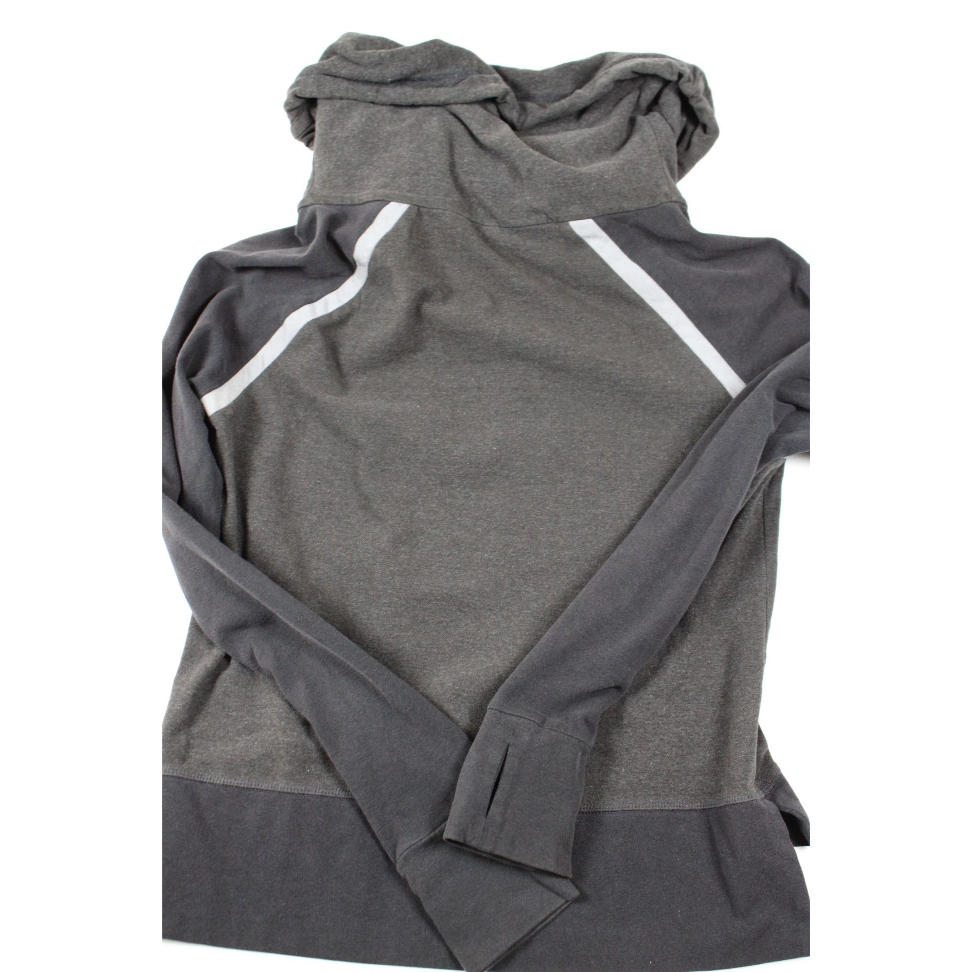 Sweaty Betty Gray Funnel Neck Pullover Sweatshirt Small