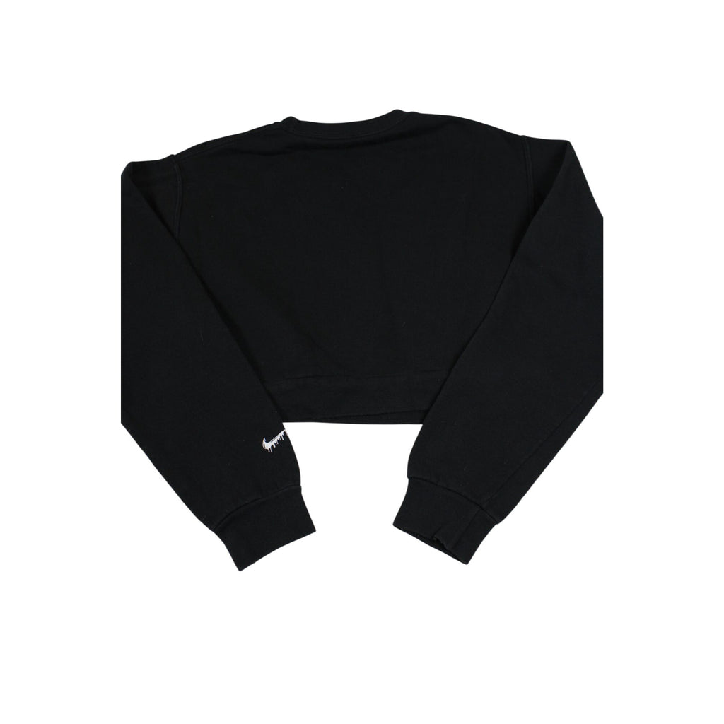 Skeleton Hands Black Cropped Sweatshirt By Fruit Of The Loom Size S