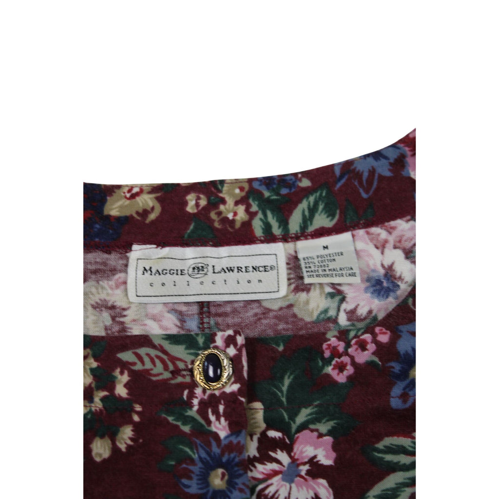 Floral Button-Front Midi Dress By Maggie Lawrence