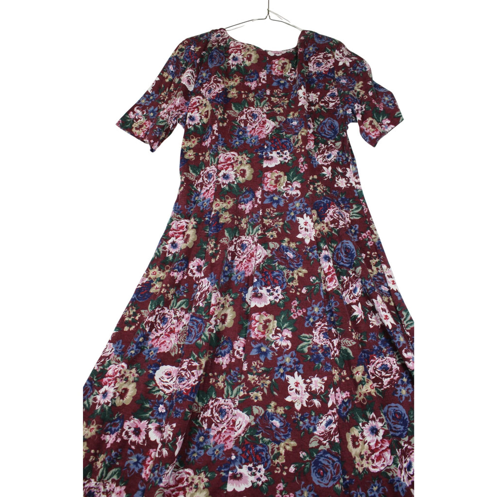 Floral Button-Front Midi Dress By Maggie Lawrence