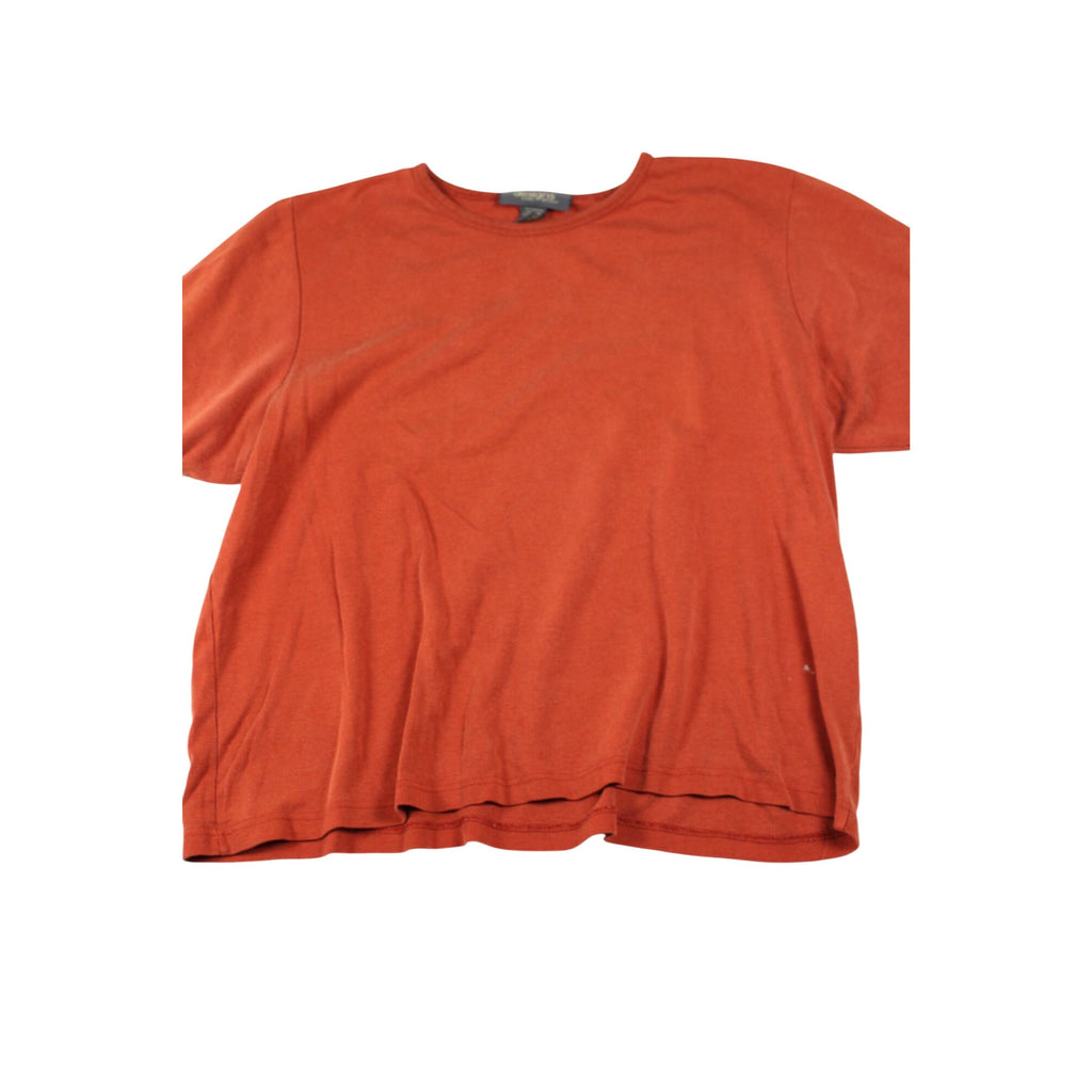 Plus Size Rust Orange Short Sleeve Top By Designs Lane Bryant 22/24
