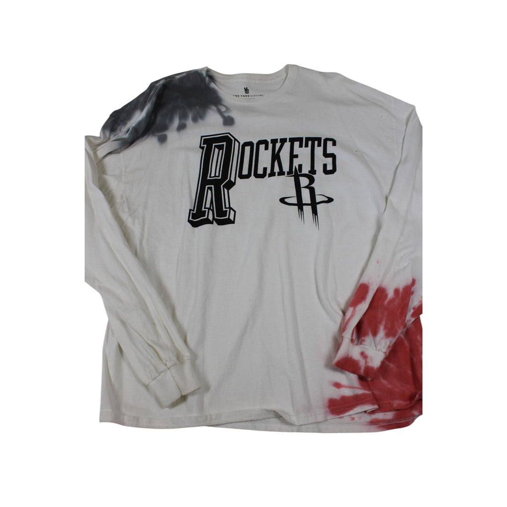 Houston Rockets Tie-Dye Long Sleeve Shirt By Junk Food Clothing XL