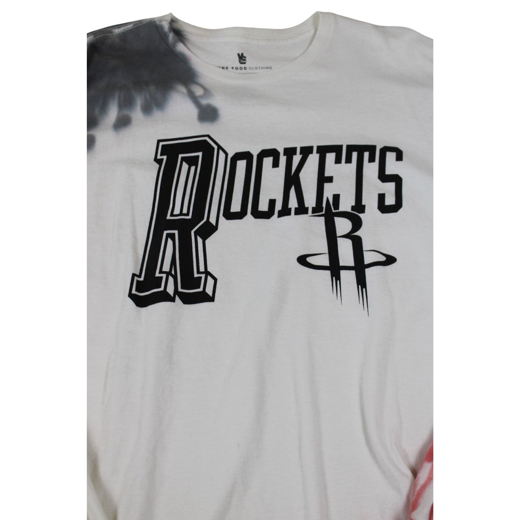 Houston Rockets Tie-Dye Long Sleeve Shirt By Junk Food Clothing XL