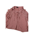 Eloquii Plus Size 16 Pink Flutter Sleeve Blouse With Tie Neck Detail