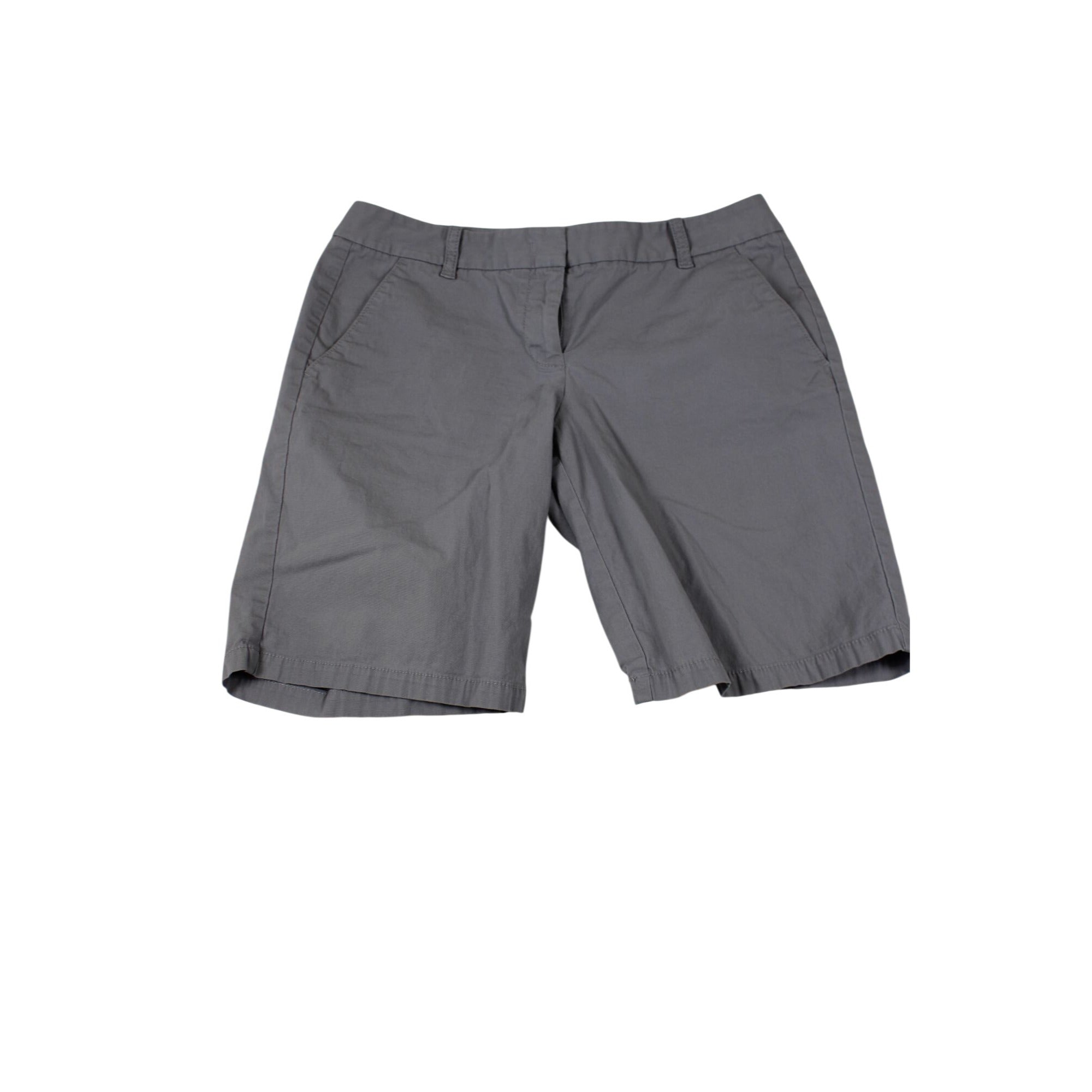 J.Crew Womens Bermuda Gray Cotton Blend Shorts Size 2