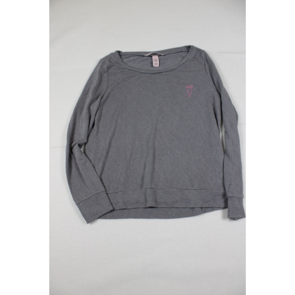 Victorias Secret Gray Long-Sleeve Top  XS