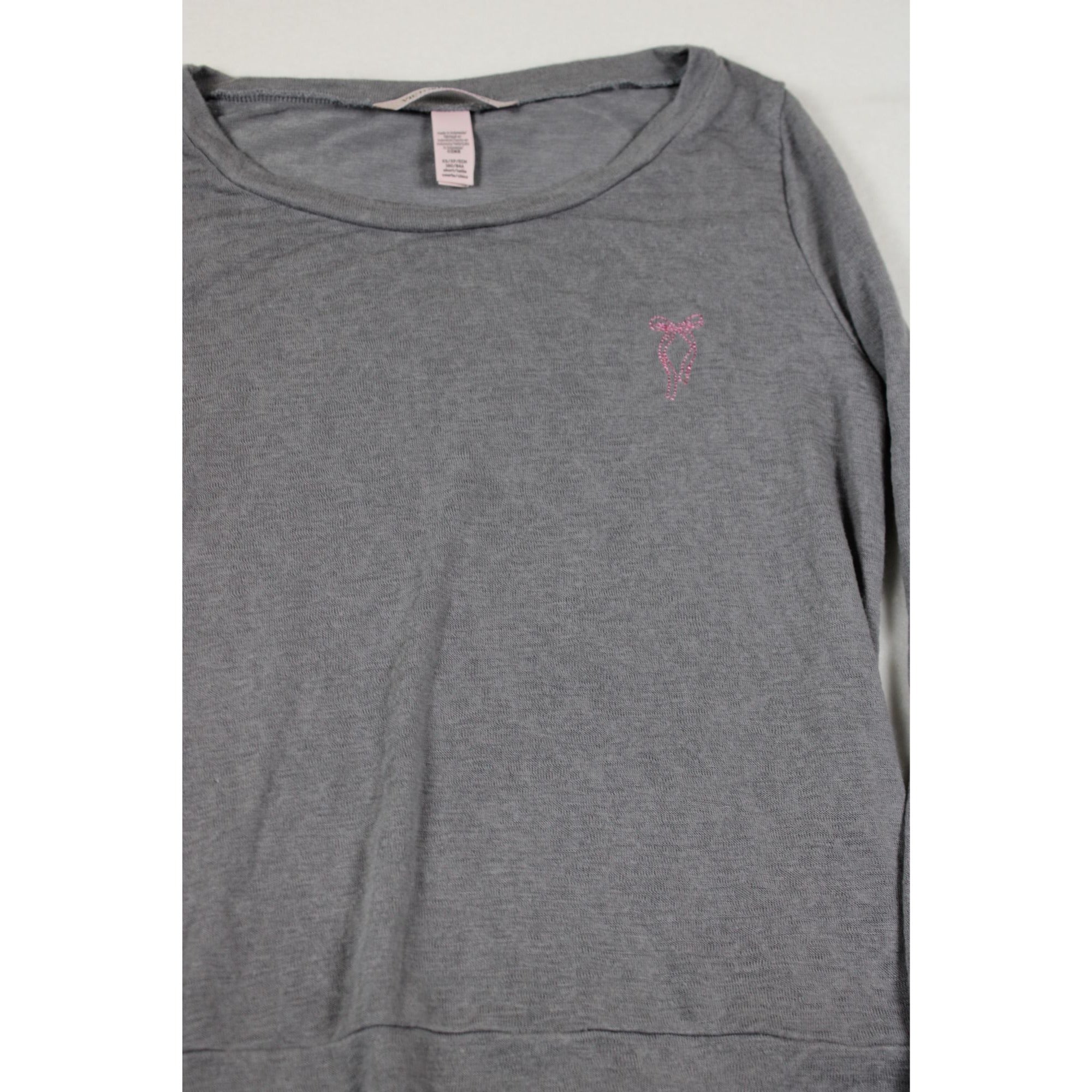 Victorias Secret Gray Long-Sleeve Top  XS