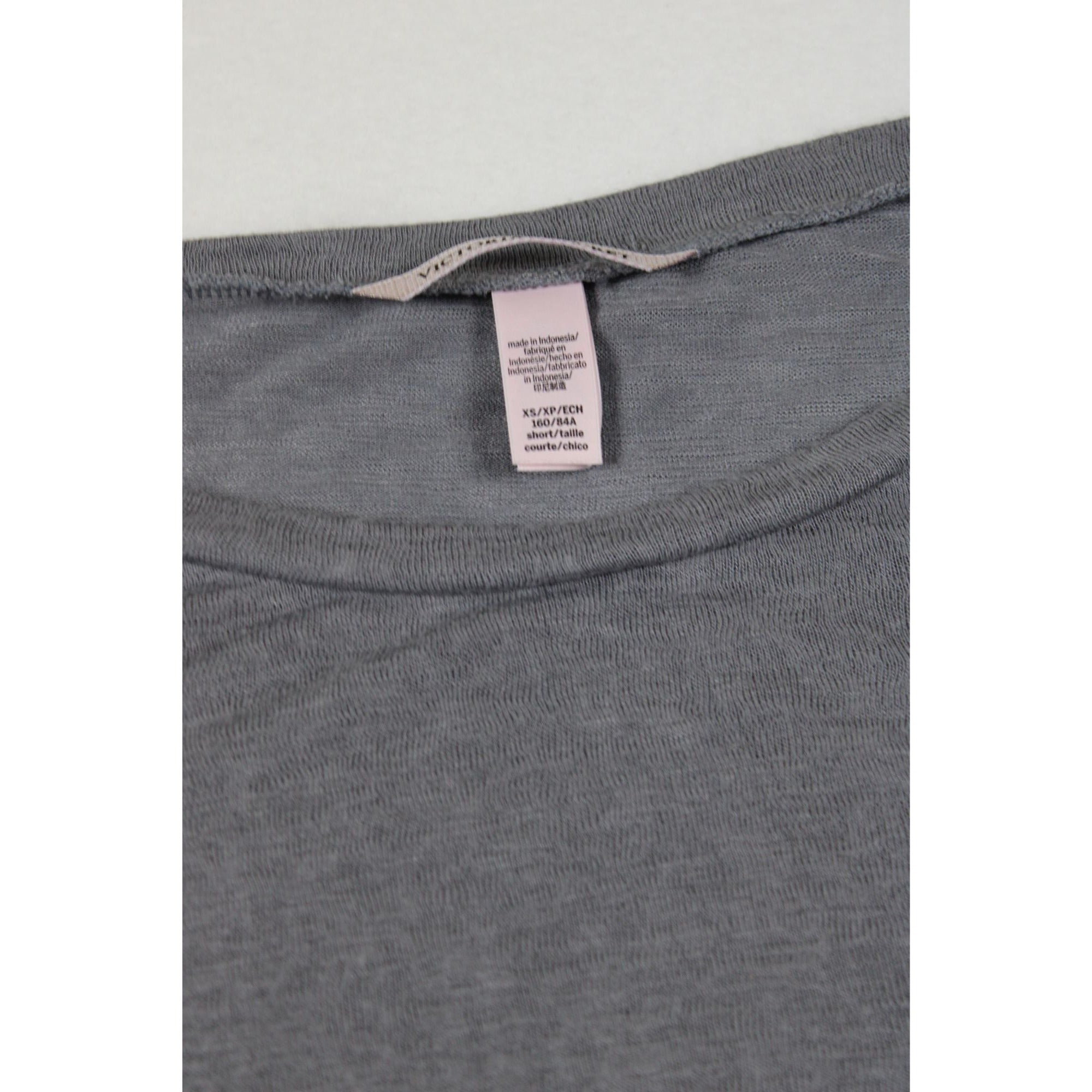 Victorias Secret Gray Long-Sleeve Top  XS
