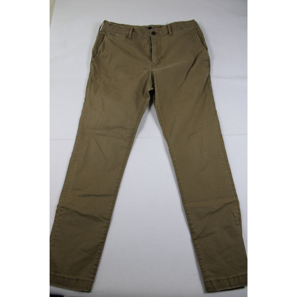American Eagle Mens Slim Fit Khaki Pants 34x34 Cotton Blend Casual Wear