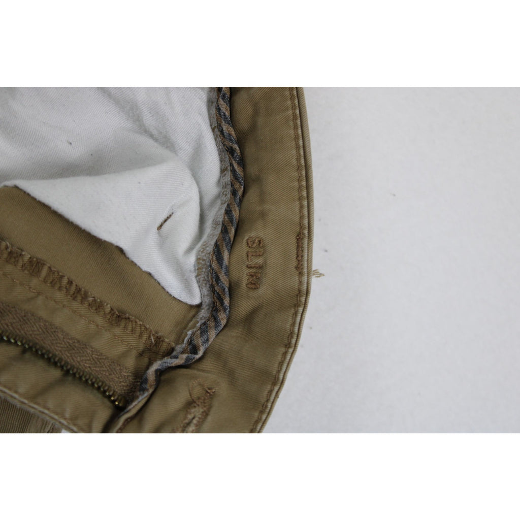 American Eagle Mens Slim Fit Khaki Pants 34x34 Cotton Blend Casual Wear