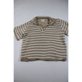 SABO Skirt Tan Cream Textured Knit Top Checkered Pointelle Australian Brand Size S US 4