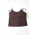Sweaty Betty Ultimate Studio Strappy Tank Top XS Sable Brown Sweat-Wicking Inner Bra Shelf