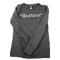 Burton Womens Black Long-Sleeve Shirt With Logo & Floral Print Size M
